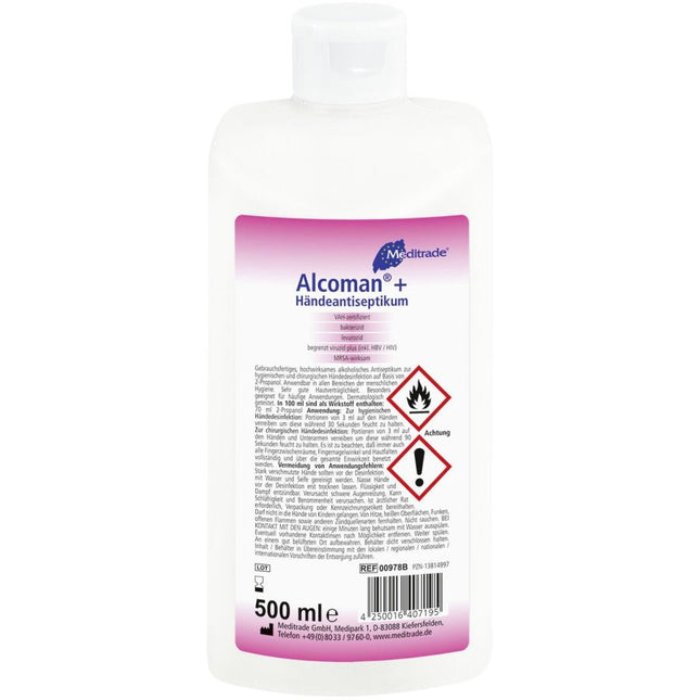 Händeantiseptikum 500ml Alcoman® plus (ab 9,17€/l) - kaufen - Satiata Med
