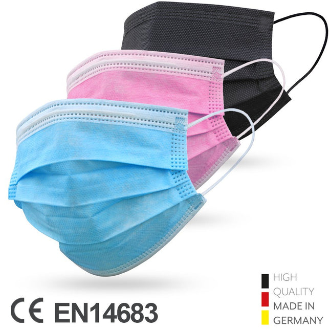 Mund-Nasen-Schutz IIR medizinsch, Made in Germany, 98% Filterleistung - kaufen - Satiata Med