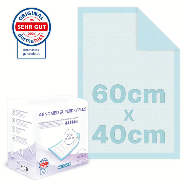ARNOMED SUPERDRY PLUS Krankenunterlage 60 x 40 cm