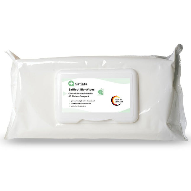 Flächendesinfektionstücher alkoholfrei Satifect Bio-wipes - kaufen - Satiata Med