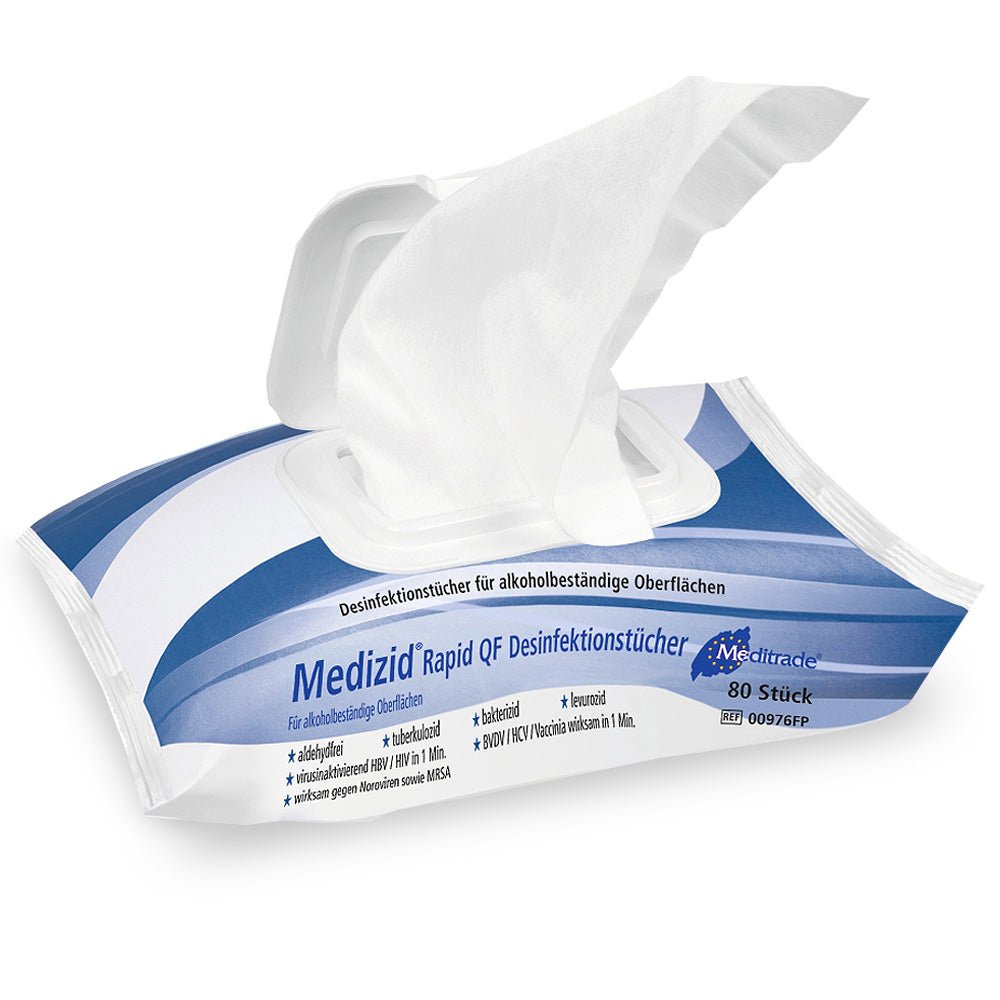 80 Stück Flächendesinfektionstücher MEDIZID® RAPID QF FLOWPACK ...