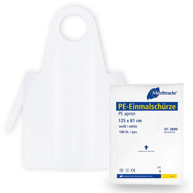 Einmal Schutzschürze, PE, weiß - kaufen - Satiata Med